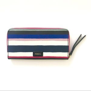 Fossil Eliza Clutch Accordion Zip Around Wallet